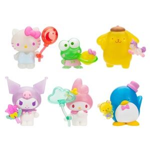 Hello Kitty & Friends Dreamland Series 2 Set of 6 Plastic Figures w Accessories